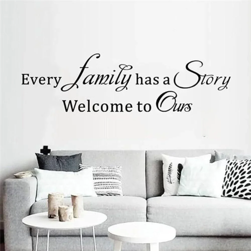 Family Wall Stickers Inspirational Quotes Vinyl Art Decals Home Bedroom Living R
